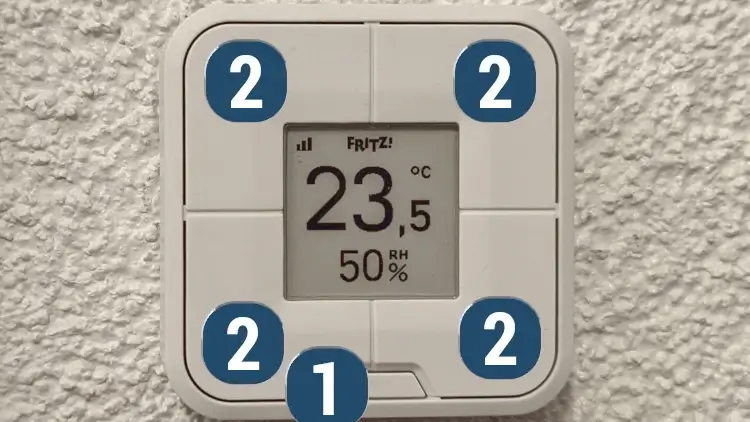 FRITZ Dect 440 Bedienelemente